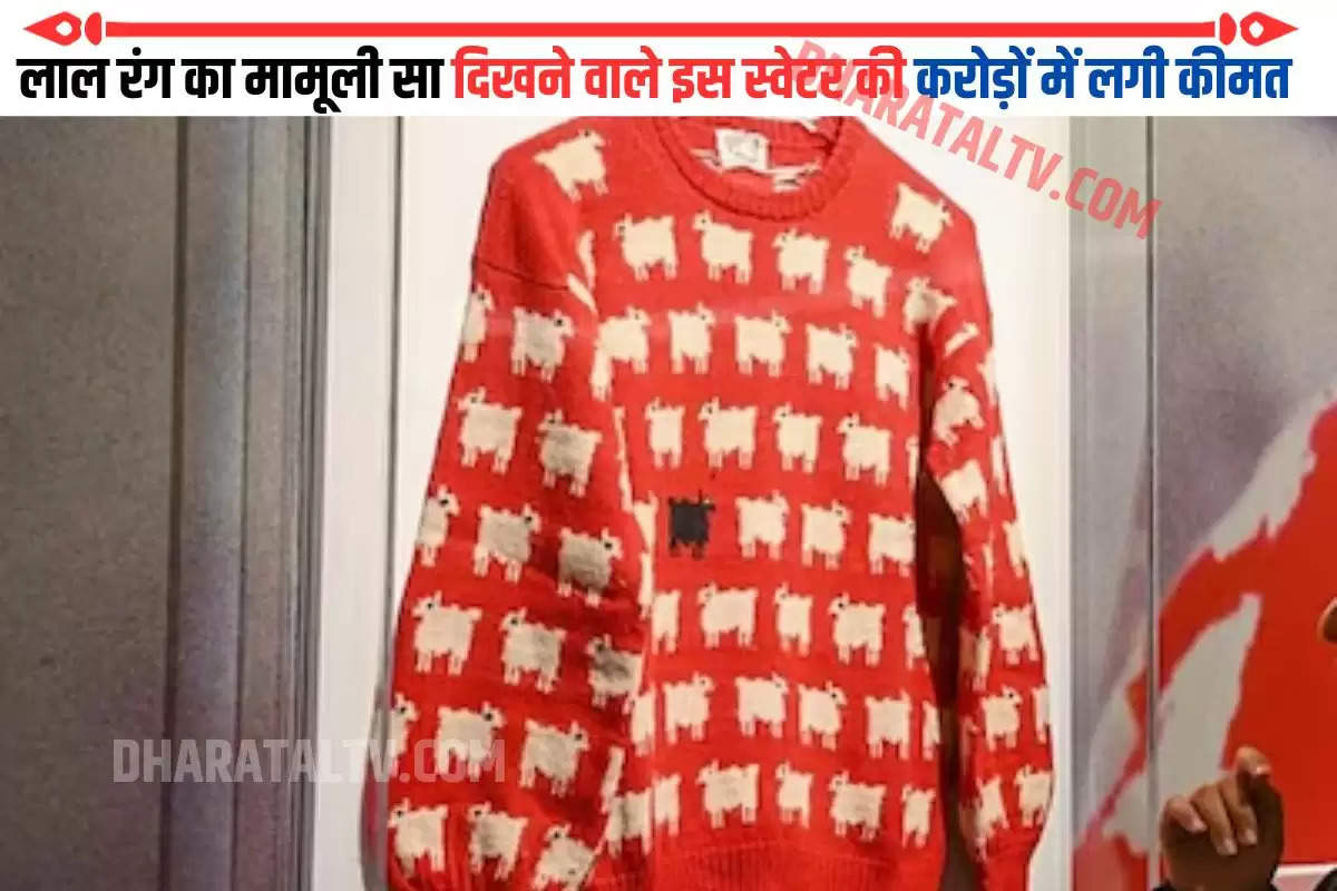 लाल रंग का मामूली सा दिखने वाले इस स्वेटर की करोड़ों में लगी कीमत